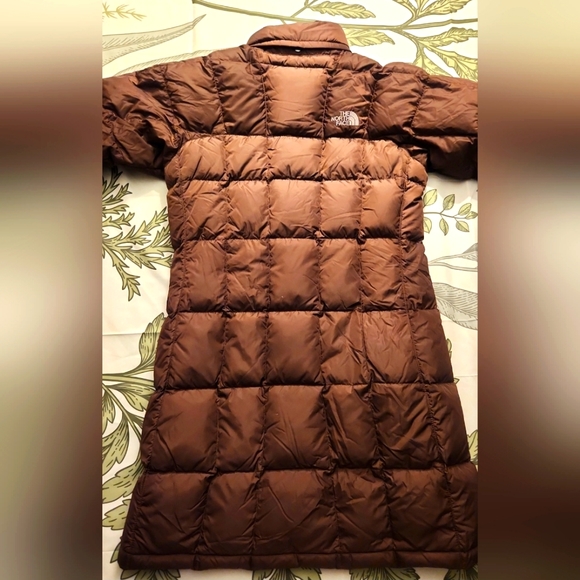 The North Face Metropolis 600 Down Fill Long Parka Coat Women's Sz S - Picture 3 of 5